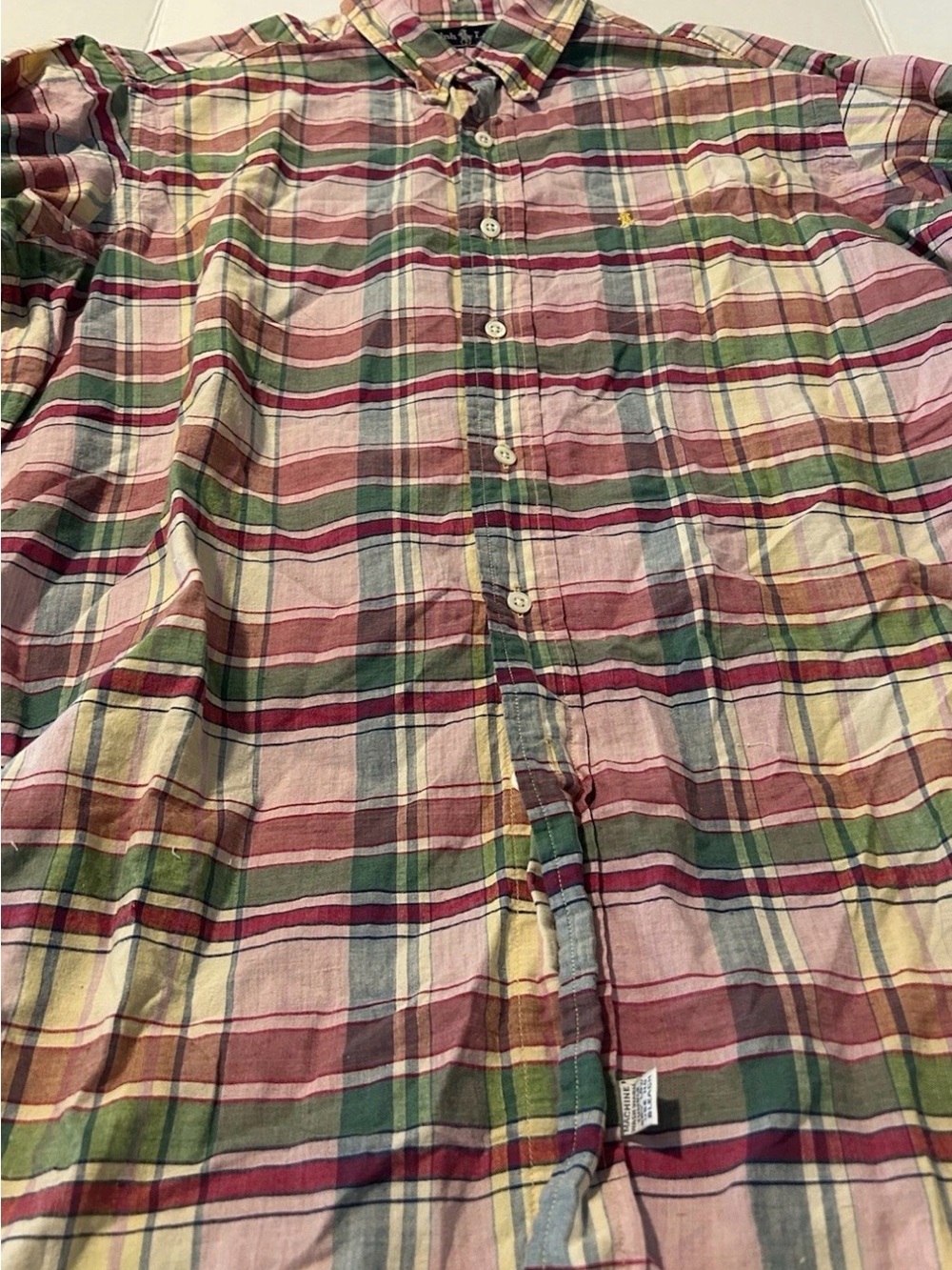 Polo Ralph Lauren Shirt Mens Large L Multicolor Plaid Classic Button Down Preppy - Picture 3 of 12